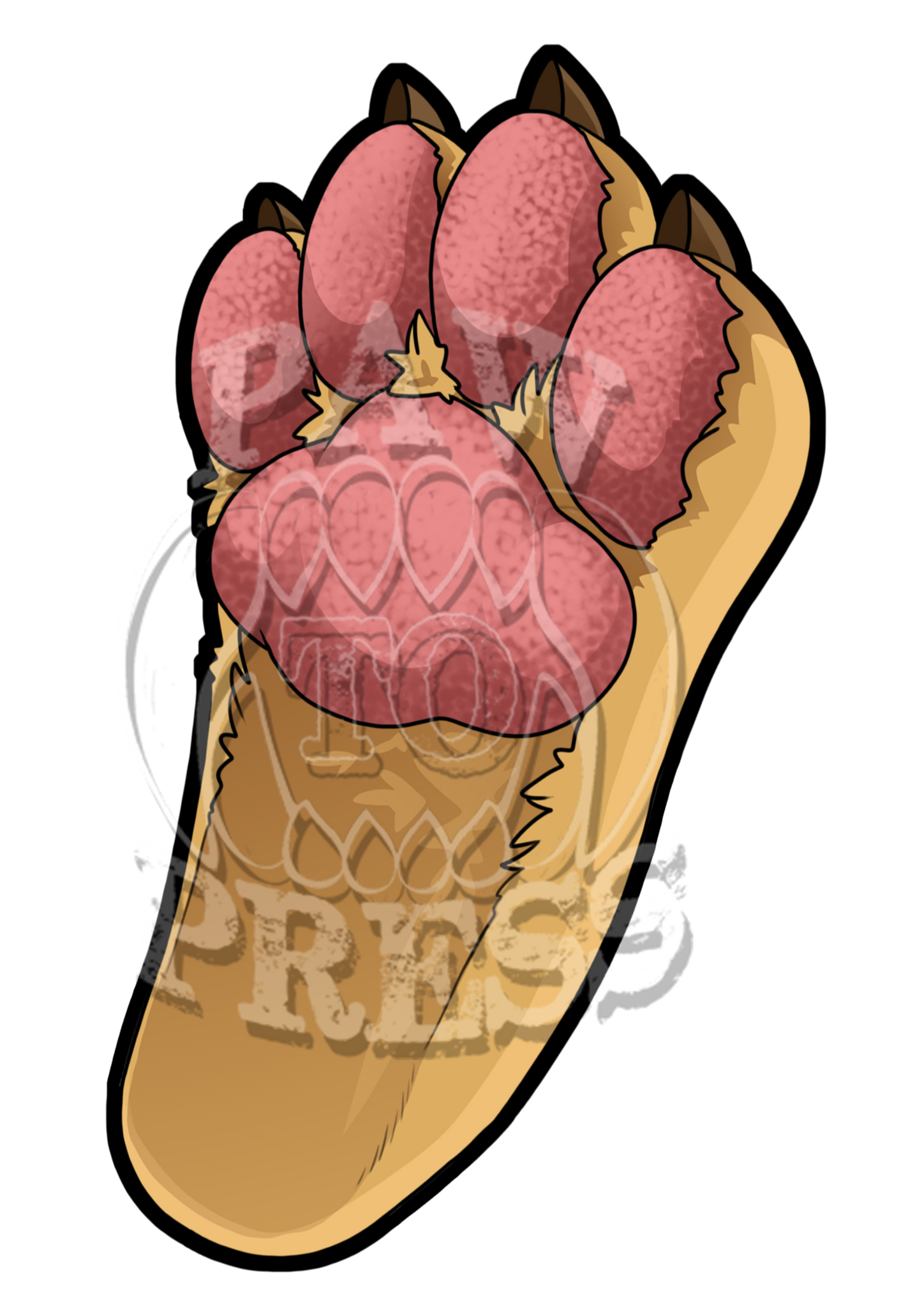 3" Andy Footpaw Sticker