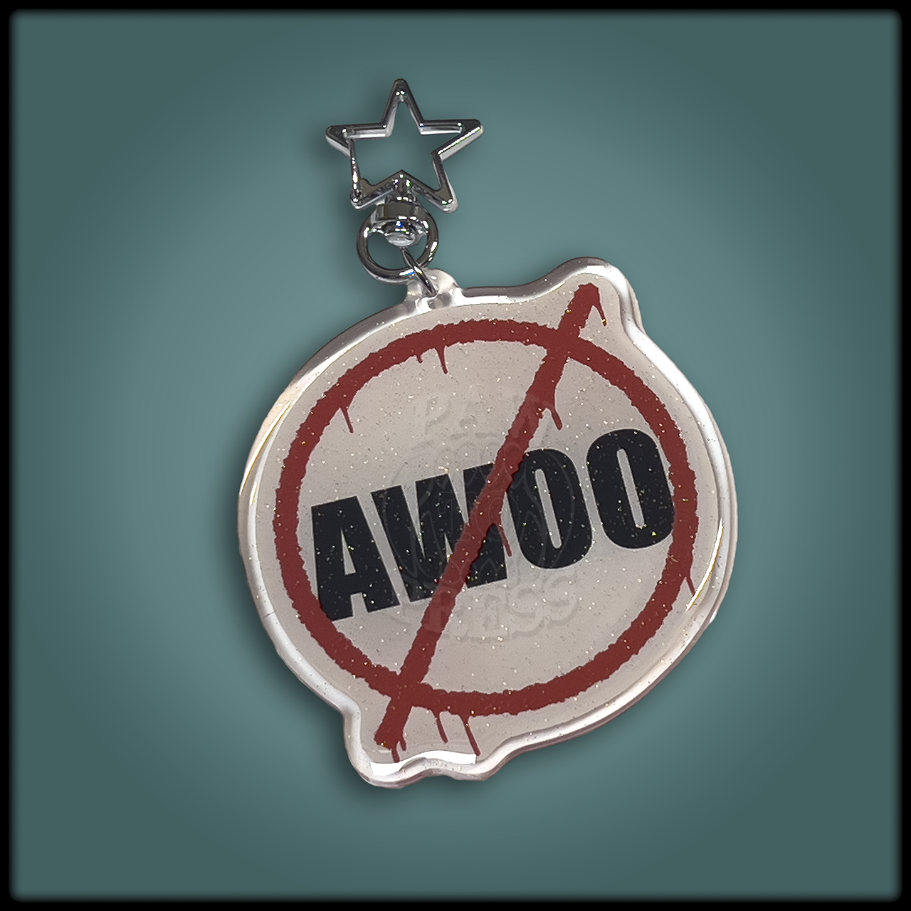 No Awoo Keychain Charm