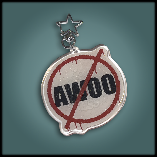 No Awoo Keychain Charm