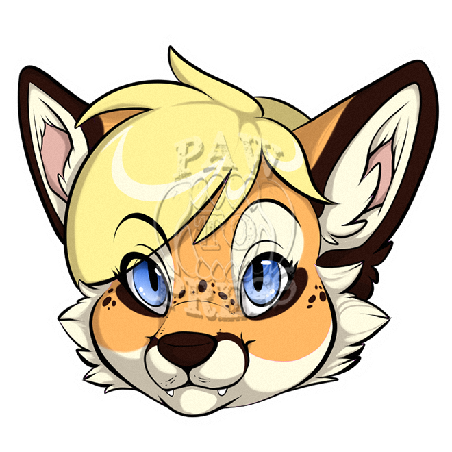 Blonde Fox 3" Sticker