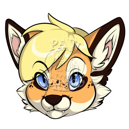 Blonde Fox 3" Sticker