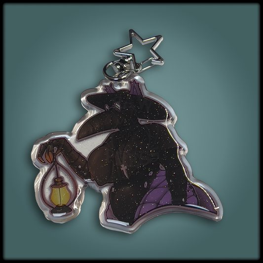 Plague Doctor Keychain Charm