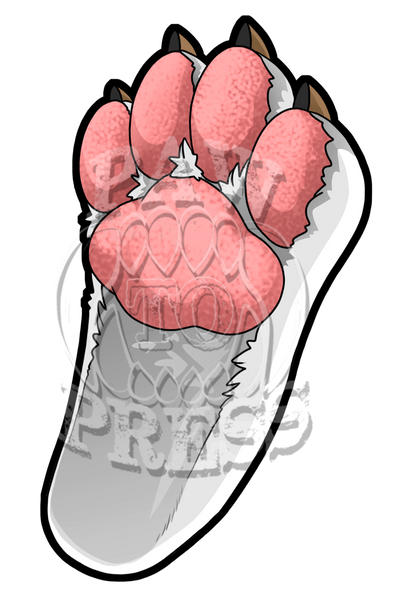 3" Emery (Waldren) Footpaw Sticker