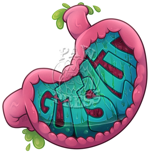 Gut Slut 3" Sticker