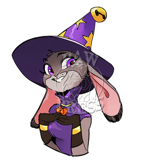 Witch Bunny 3" Sticker