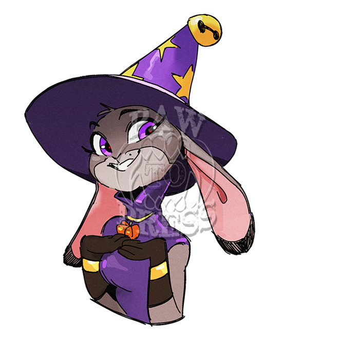 Witch Bunny 3" Sticker