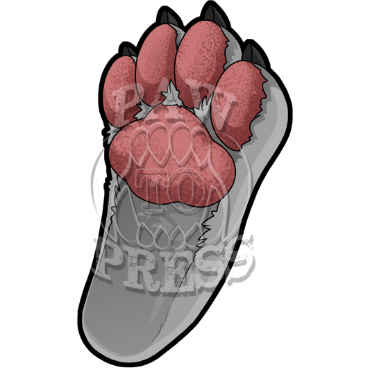 3" Cooper Footpaw Sticker