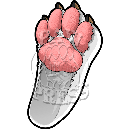 3" Emery (Waldren) Footpaw Sticker