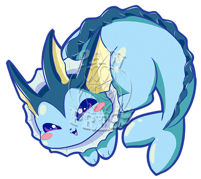 Vappy Blue 3" Sticker