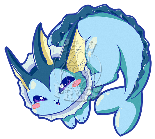 Vappy Blue 3" Sticker