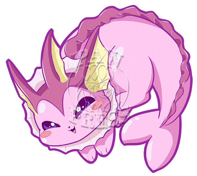 Vappy Pink 3" Sticker