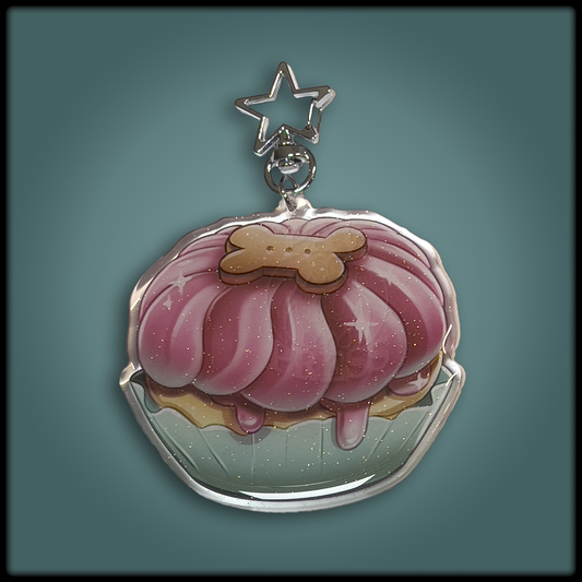 Cupcake Keychain Charm