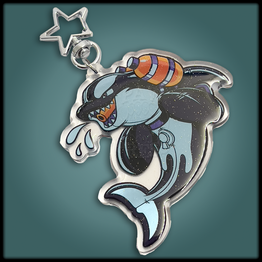 Orca Pool Toy (Squirt) Keychain Charm