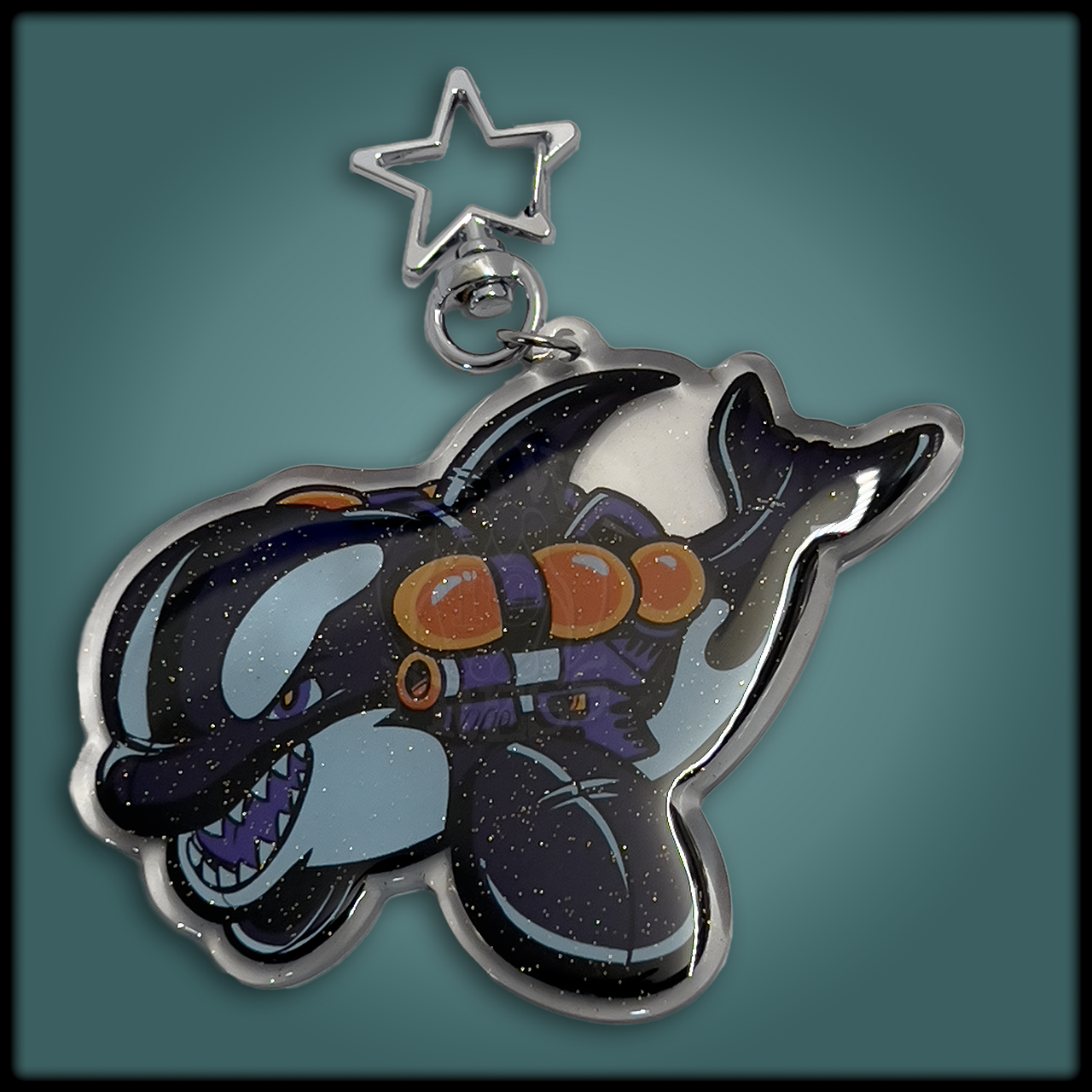 Orca Pool Toy (Tanks) Keychain Charm