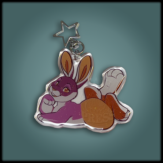 Lesbunny Keychain Charm